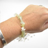 New Jade Gemstone Chip Bracelet / Beads Sample strand