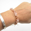 Peach Moonstone Gemstone Chip Bracelet / Beads Sample strand