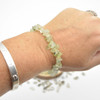 Prehnite Gemstone Chip Bracelet / Beads Sample strand