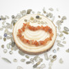Red Aventurine Gemstone Chip Bracelet / Beads Sample strand