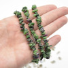 Ruby Zoisite Gemstone Chip Bracelet / Beads Sample strand