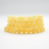 Natural Aragonite Semi-precious Gemstone Round Beads Sample strand / Bracelet - 6mm, 8mm sizes - 7.5"