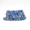 Natural Blue Aventurine Semi-precious Gemstone Round Beads Sample strand / Bracelet - 6mm, 8mm, 10mm sizes - 7.5"