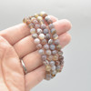 Natural Botswana Agate Semi-precious Gemstone Round Beads Sample strand / Bracelet - 6mm, 8mm or 10mm sizes - 7.5"