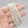 Natural Jadeite Semi-precious Gemstone Round Beads Sample strand / Bracelet - 6mm, 8mm sizes - 7.5"