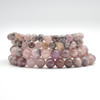 Natural Lepidolite Semi-precious Gemstone Round Beads Sample strand / Bracelet - 6mm, 8mm sizes - 7.5" Natural Lepidolite Semi-precious Gemstone Round Beads Sample strand / Bracelet - 6mm, 8mm sizes - 7.5"