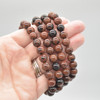 Natural Mahogany Obsidian Semi-precious Gemstone Round Beads Sample strand / Bracelet - 6mm, 8mm sizes - 7.5"