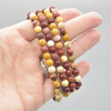 Natural Mookite Semi-precious Gemstone Round Beads Sample strand / Bracelet - 6mm, 8mm sizes - 7.5"