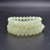 Natural New Jade Semi-precious Gemstone Round Beads Sample strand / Bracelet - 6mm, 8mm sizes - 7.5"