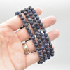 Natural Sodalite Semi-precious Gemstone Round Beads Sample strand / Bracelet - 6mm, 8mm sizes - 7.5"