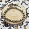 Pyrite Semi-precious Gemstone Round Beads Sample strand / Bracelet - 6mm, 8mm sizes - 7.5"