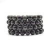 Natural Rainbow Sheen Obsidian Semi-precious Gemstone Round Beads Sample strand / Bracelet - 6mm, 8mm or 10mm sizes - 7.5"