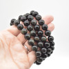 Natural Rainbow Sheen Obsidian Semi-precious Gemstone Round Beads Sample strand / Bracelet - 6mm, 8mm or 10mm sizes - 7.5"