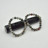 African Bloodstone Gemstone Round Bead Sample strand / Bracelet- 8mm - 7.5"