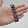 African Bloodstone Gemstone Round Bead Sample strand / Bracelet- 8mm - 7.5"