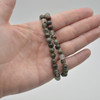 African Bloodstone Gemstone Round Bead Sample strand / Bracelet - 6mm - 7.5"