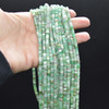 Light Chrysoprase Gemstone Heishi Rondelle Disc Beads - 4mm x 2mm - 14"