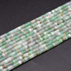 Light Chrysoprase Gemstone Heishi Rondelle Disc Beads - 4mm x 2mm - 14"
