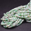 Light Chrysoprase Gemstone Heishi Rondelle Disc Beads - 4mm x 2mm - 14"