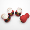 100% Wool Felt Santa Claus Father Christmas - 2 Count - 8cm x 5cm x 3.5cm