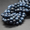 High Quality Grade A Natural Blue Spinel Semi-precious Gemstone Round Beads - 6mm, 8mm sizes - 15" strand