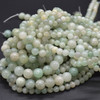 High Quality Grade A Natural African Green Jade Semi-precious Gemstone Round Beads - 6mm, 8mm, 10mm sizes - 15" strand