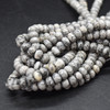 High Quality Grade A Natural Grey Crazy Lace Agate Semi-precious Gemstone Rondelle / Spacer Beads - 6mm, 8mm, 10mm - 15" strand