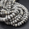 High Quality Grade A Natural Grey Crazy Lace Agate Semi-precious Gemstone Rondelle / Spacer Beads - 6mm, 8mm, 10mm - 15" strand