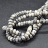 High Quality Grade A Natural Grey Crazy Lace Agate Semi-precious Gemstone Rondelle / Spacer Beads - 6mm, 8mm, 10mm - 15" strand