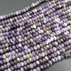 High Quality Grade A Natural Amethyst Semi-precious Gemstone Rondelle / Spacer Beads - 6mm, 8mm sizes - 15" strand