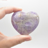 Natural Amethyst Gemstone Heart - 1 count - 6cm - 100 grams