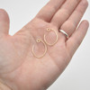 14K Gold Filled Findings - Gold Filled Flat V Shaped Earring Wire - 0.76mm x 22mm - 2 or 10 Count - Made in USA