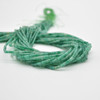 High Quality Grade A Green Agate Semi-precious Gemstone Round Tube Beads - 4mm x 2mm - 15" strand