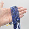 High Quality Grade A Natural Lapis Lazuli Semi-precious Gemstone Round Tube Beads - 4mm x 2mm - 15" strand