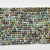 High Quality Grade A Natural Chrysocolla Semi-precious Gemstone Faceted Cube Beads - 2mm - 2.5mm - 15" strand