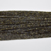 High Quality Grade A Natural Golden Sheen Obsidian Semi-precious Gemstone Faceted Cube Beads - 2mm - 2.3mm - 15" strand