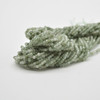 High Quality Grade A Natural Green Rutilated Quartz Semi-precious Gemstone Faceted Cube Beads - 2mm - 2.5mm - 15" strand