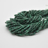 High Quality Grade A Natural Malachite Semi-precious Gemstone Faceted Cube Beads - 2mm - 2.2mm - 15" strand