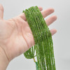 High Quality Grade A Natural Green Chrome Diopside Semi-precious Gemstone Faceted Cube Beads - 2mm - 2.3mm - 15'' strand