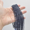 High Quality Grade A Natural Sapphire Semi-precious Gemstone Faceted Cube Beads - 2mm - 2.2mm - 15" strand