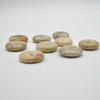 Natural Coral Fossil Donut Style Semi-precious Gemstone Pendant - 1 Count - 3.5cm x 1.2cm