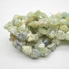 Raw Natural Prehnite Semi-precious Gemstone Chunky Nugget Beads - 12mm - 15mm x 15mm - 20mm - 15" strand