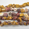 Raw Natural Mookite Semi-precious Gemstone Chunky Nugget Beads - 13mm - 15mm x 11mm - 15mm - 15" strand