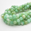 High Quality Grade A Natural Green Australian Chrysoprase Round Beads - 6mm - 15" strand