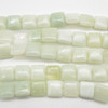 High Quality Grade A Natural New Jade Semi-precious Gemstone Square Beads - 10mm - 15" strand