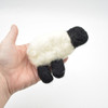 100% Wool Needle Felted Felt Sheep Lamb - 4 Count - Black