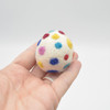 100% Wool Felt Easter Eggs -  4 Count - Polka Dots - 4.5cm x 4cm