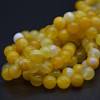 Yellow Banded Agate Gemstone Round Beads - 4mm 6mm 8mm 10mm sizes