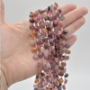 High Quality Grade A Natural Multi-colour Spinel Semi-precious Gemstone FACETED Teardrop Pendant Beads - 10mm x 8mm - 15" strand