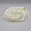 High Quality Grade A Natural White Moonstone Semi-precious Gemstone Rondelle Spacer Beads - 8mm x 5mm - 15" strand